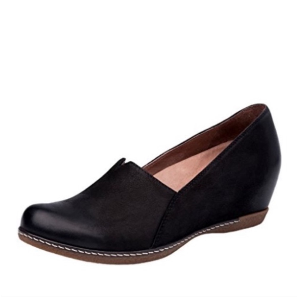 Dansko Liliana Black Size 37 7.5 8 Wedge